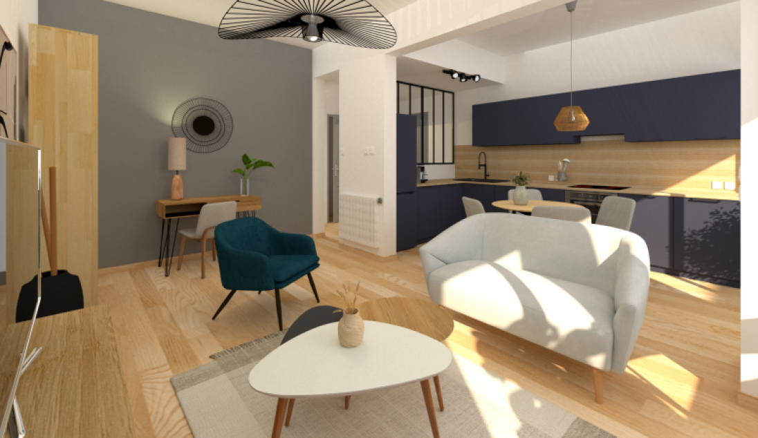 Décoration d’un T2 avec vue mer à Marseille pour location meublée