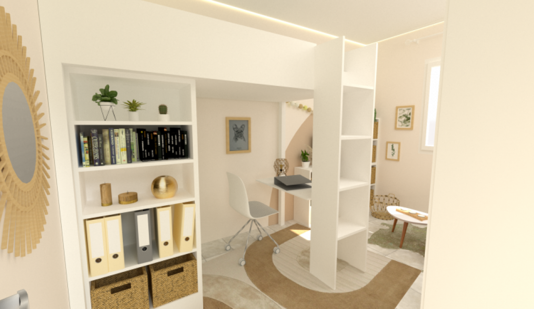 Aménagement et décoration d’une chambre d’enfant bohème chic à Tourves