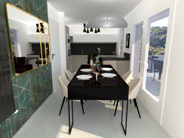 Décoration et Aménagement d’une Entrée avec Meuble Sur-Mesure à Aix-en-Provence