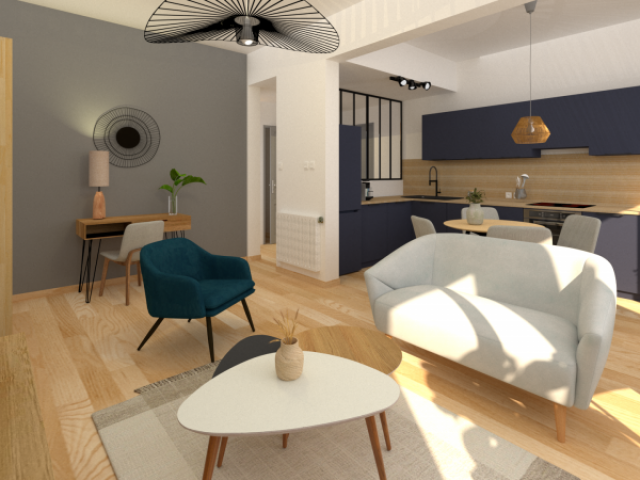 Décoration d’un T2 avec vue mer à Marseille pour location meublée