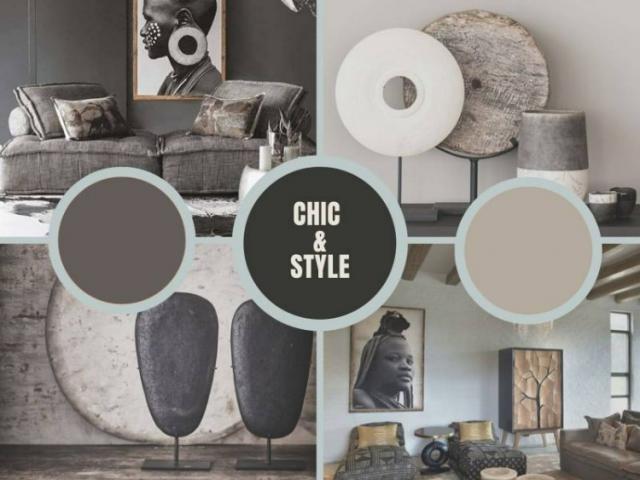 Villa à Aix-en-Provence : décoration intérieure au style africain contemporain