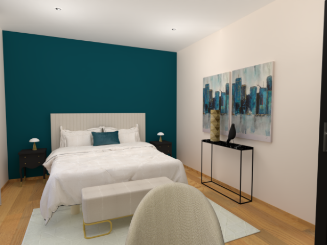 Transformation colorée d’un appartement contemporain - Style Sarah Lavoine