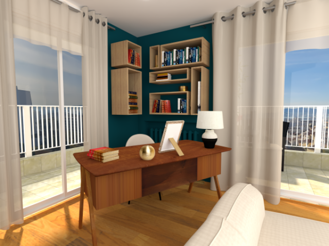 Transformation colorée d’un appartement contemporain - Style Sarah Lavoine