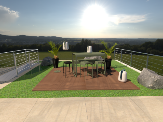 Aménagement extérieur d’exception d’une villa contemporaine avec piscine à débordement et vue sur la Sainte-Victoire