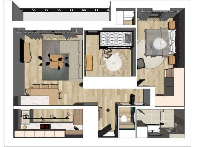 Aménagement intérieur avec plan 3D : Une vision claire avant les travaux