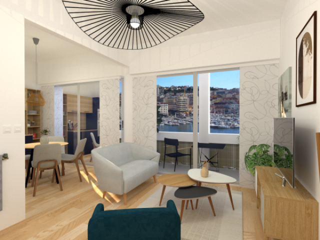 Transformation d’un appartement à louer avec vue sur le Vieux-Port à Marseille