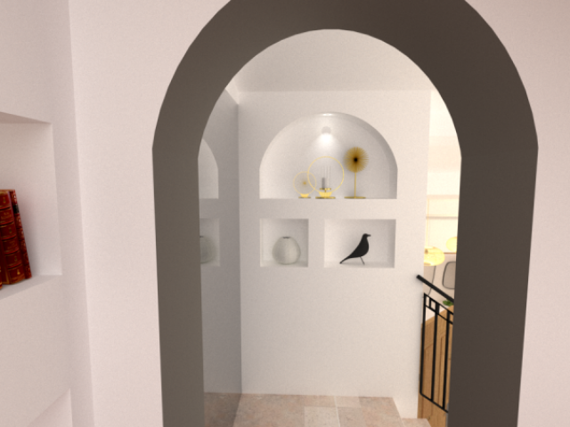 Transformation d'une entrée vide en bureau avec WC invités – Peynier