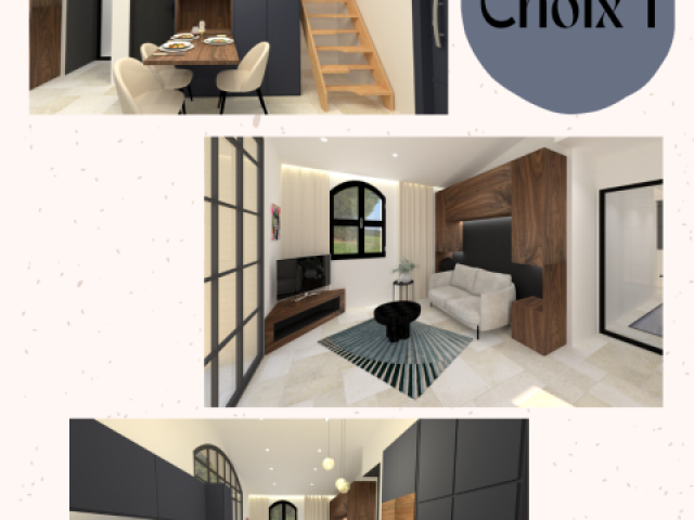 Aménagement d’un salon modulable en chambre d’amis près d’Aix-en-Provence