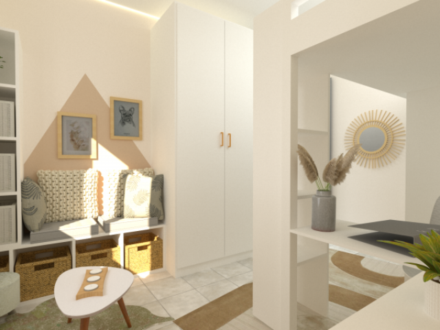 Aménagement et décoration d’une chambre d’enfant bohème chic à Tourves