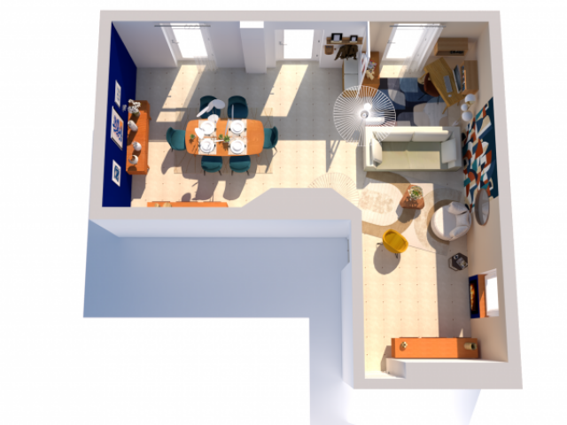 Association réussie de l’ancien et du moderne dans une maison des années 30 à Toulon