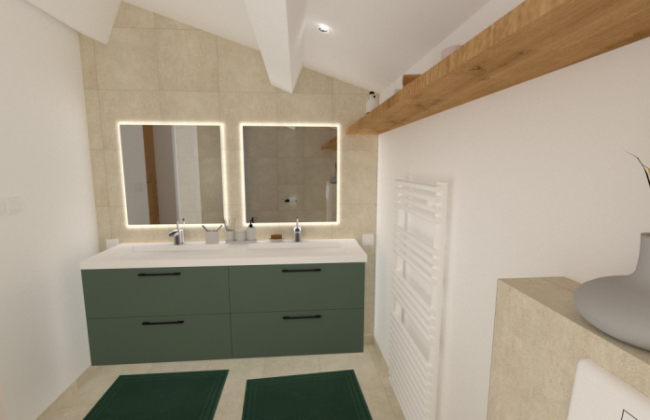 Rénovation d’une salle de bain à Peynier : un projet lumineux au style provençal contemporain