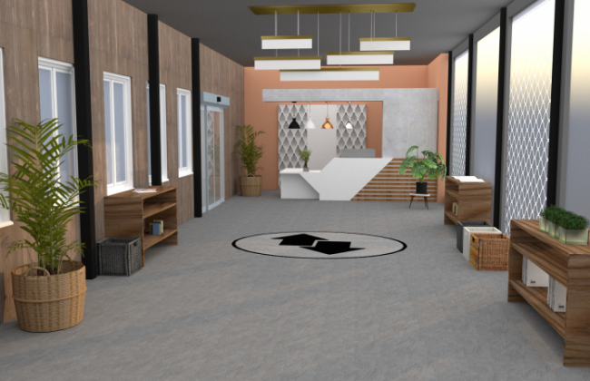 Création d’un showroom professionnel avec banque d’accueil à Vitrolles (13127)