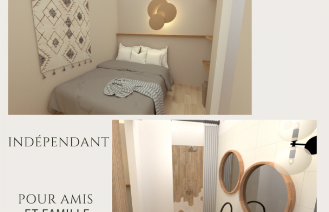 Création d’un espace indépendant – Confort, polyvalence et télétravail près d’Aix-en-Provence