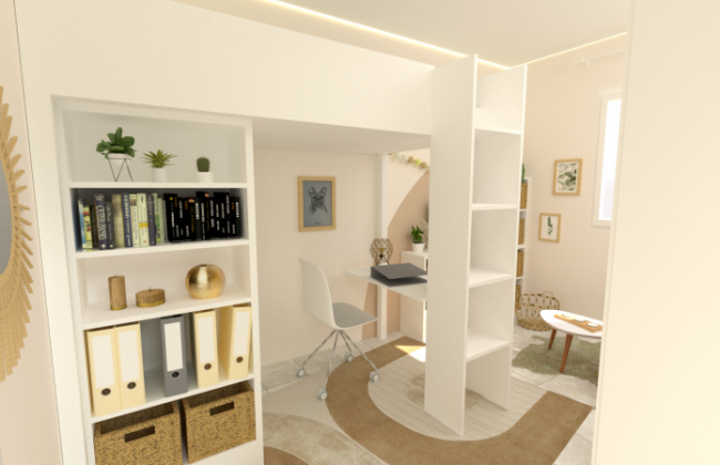 Aménagement et décoration d’une chambre d’enfant bohème chic à Tourves